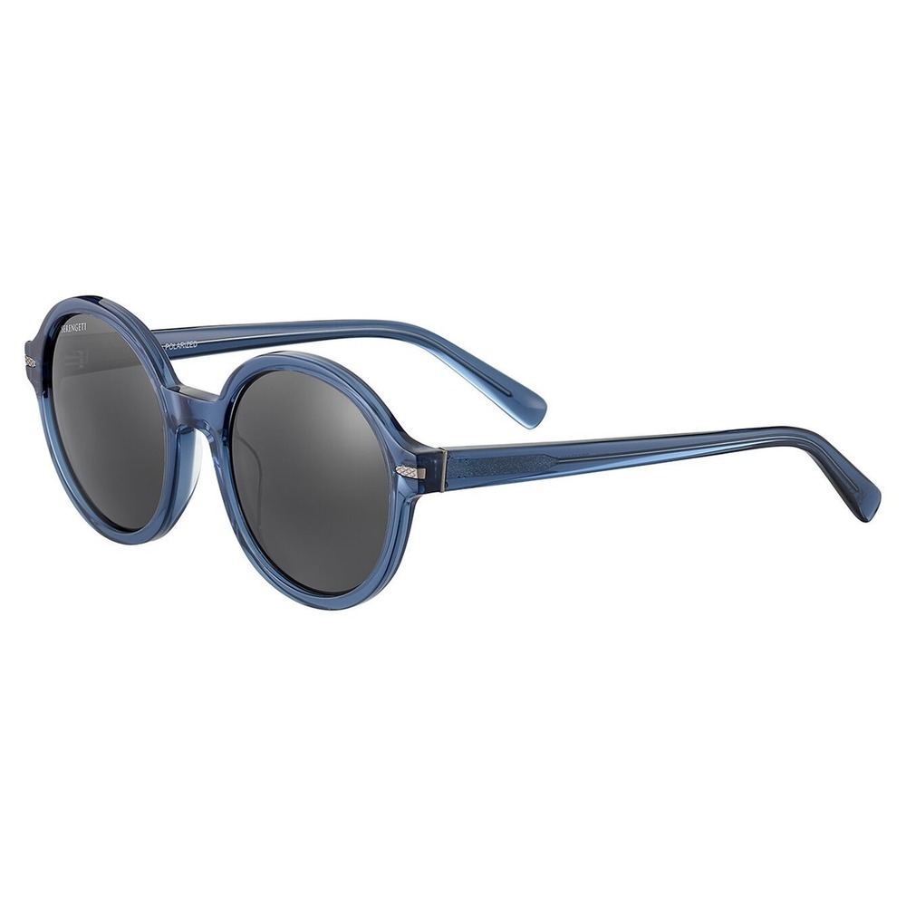 SERENGETI Joan SS577003 Polarized Smoke Sunglasses Shiny Crystal Blue